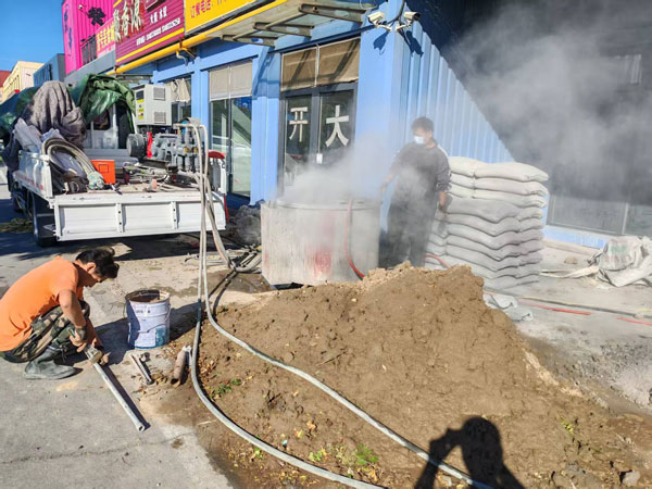 同心顶管注浆加固